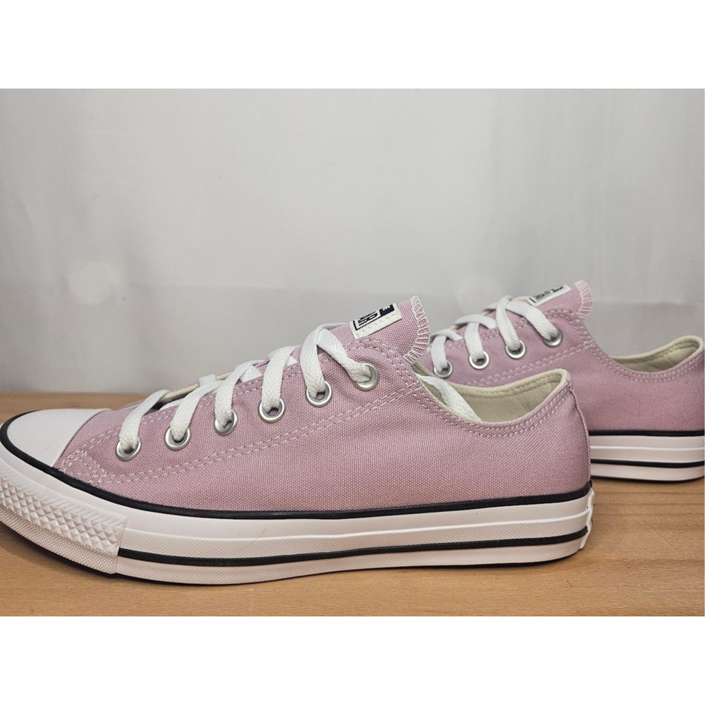 Converse Women's Pink Canvas Sneakers - Picture 2 of 9